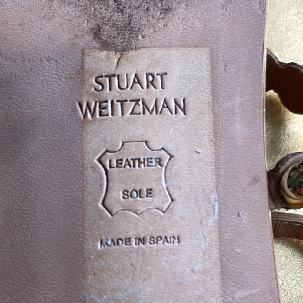 Stuart Weitzman Tini T-Strap Sandals - Picture 12 of 15